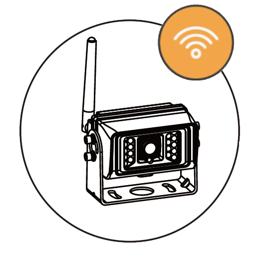 Wireless forklift camera