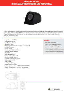 KC-681HD Specs Sheet