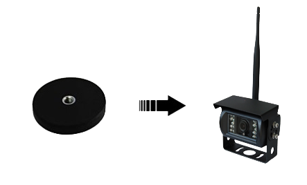 backup camera with magnetic base