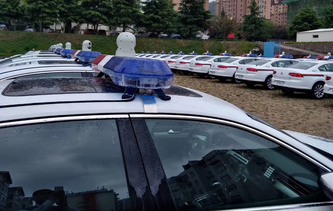 police cars with PTZ cameras