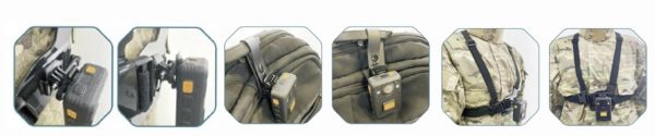 body cameras Mounting options
