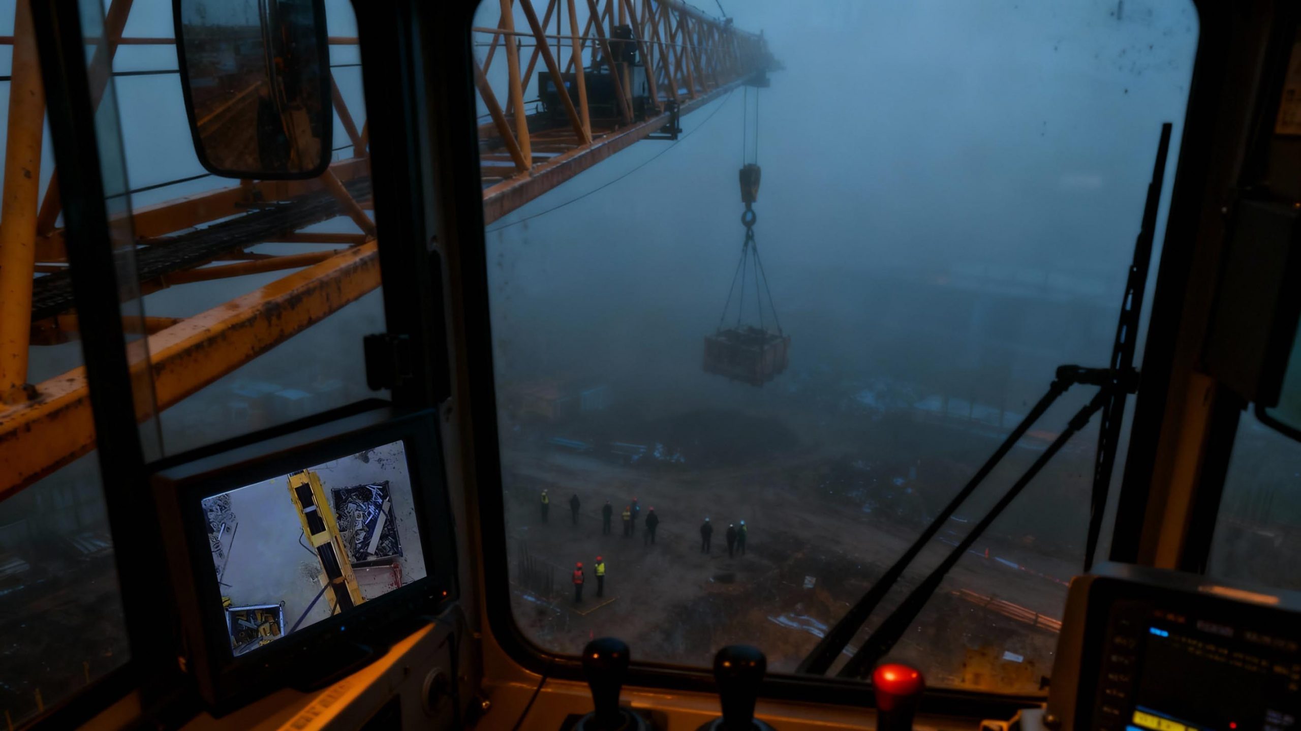 crane operation with crane cameras